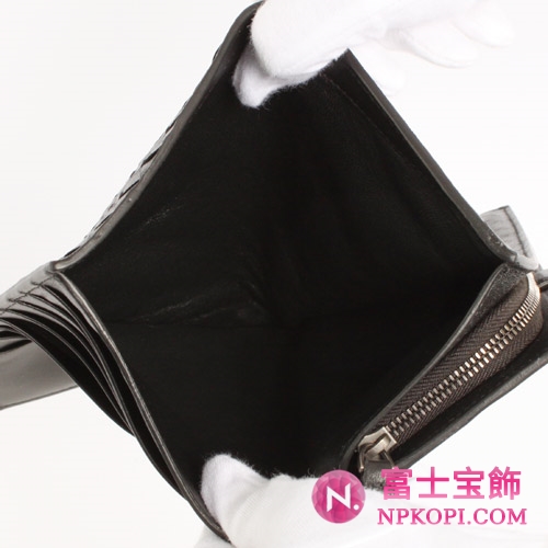 ボッテガヴェネタ シープスキン 長財布 ブラック 114074V001N1000 